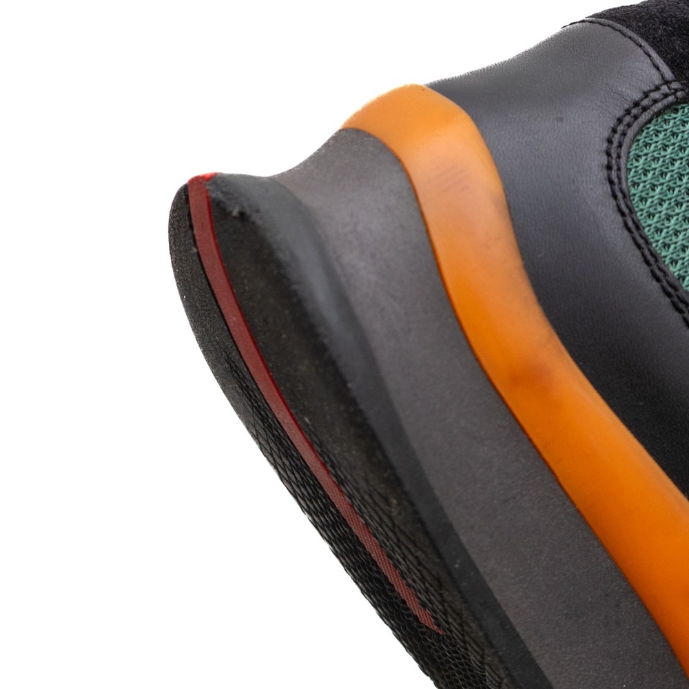 Prada Sport Vintage 2 Strap Nylon Mary Jane Sneakers "1982 US 10 Black Green - Picture 12 of 13